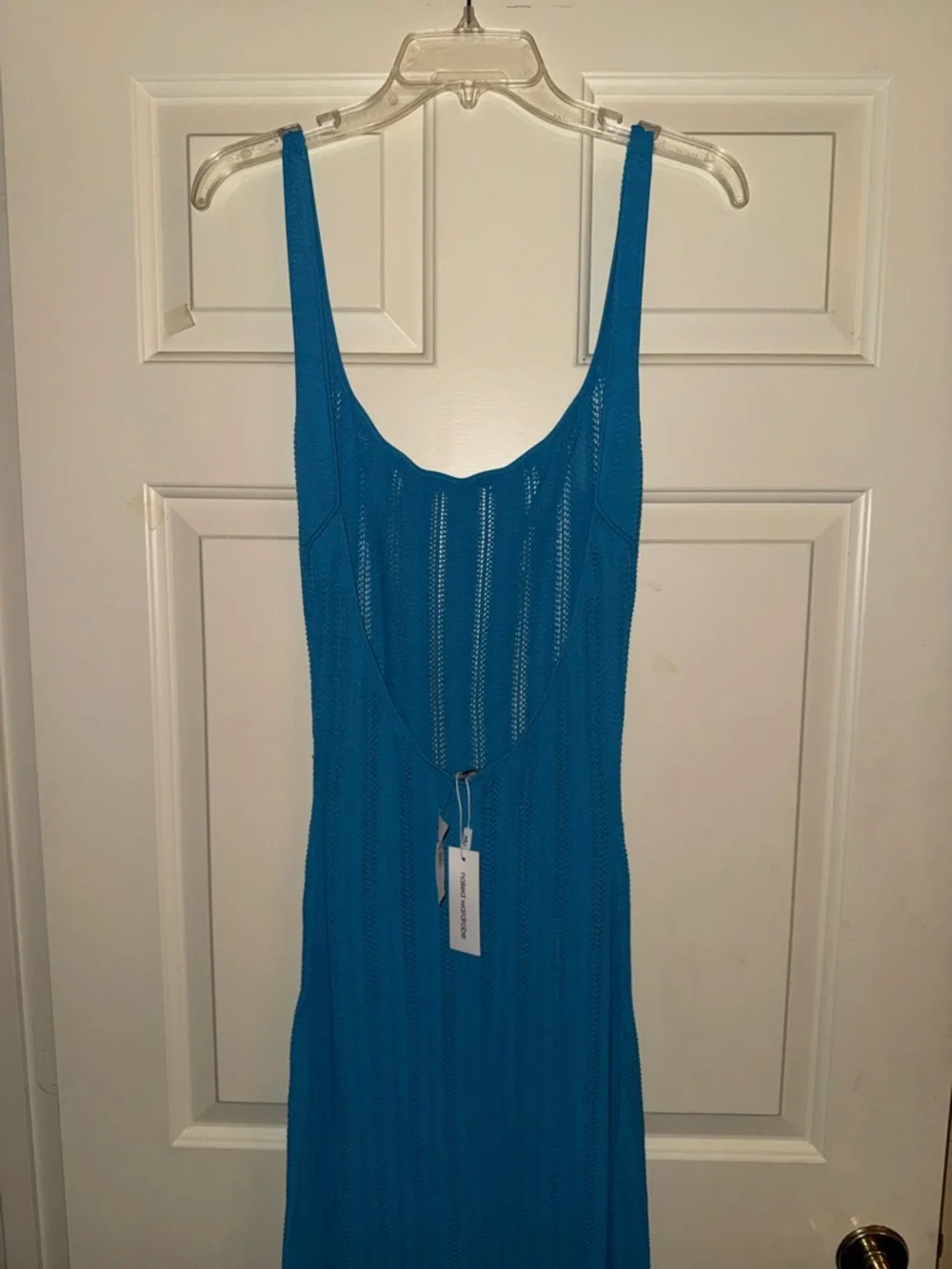 Naked Wardrobe Women's Knit Open Back Maxi Dress - Picture 6 of 9